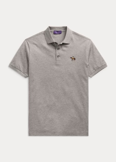 Ralph Lauren Custom Fit Piqué Polo Shirt Herre Danmark (QJRVG6593)